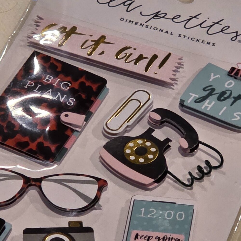 Scrapbooking Stickers Rub Ons Work Office Professional Themed Lot Girl Boss - Picture 3 of 6
